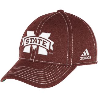 adidas Mens Mississippi State Bulldogs Structured Flex Cap   Size S/m
