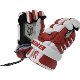 BRINE Mens Triumph II Lacrosse Gloves   Size 13, Red/white