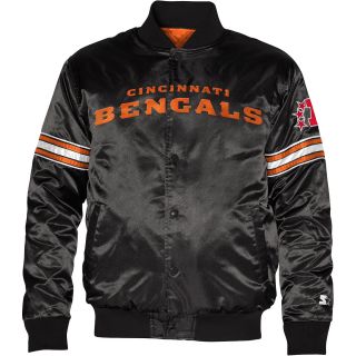 Cincinnati Bengals Logo Black Jacket (STARTER)   Size Large