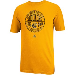 adidas Mens Wichita State Shockers Basketball Short Sleeve T Shirt   Size