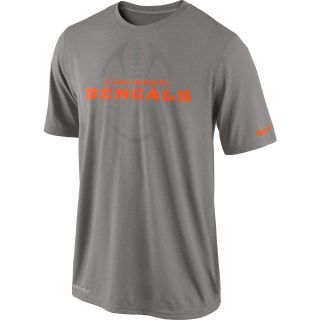 NIKE Mens Cincinnati Bengals Legend Football Icon Dri FIT Short Sleeve T Shirt