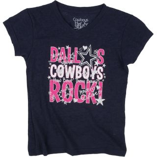 DALLAS COWBOYS Girls Dallas Cowboys Rock Short Sleeve T Shirt   Size Large,