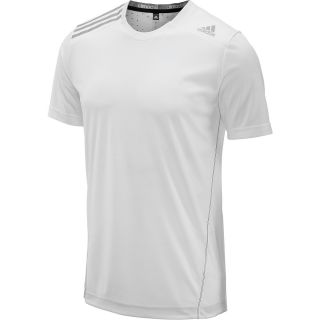 adidas Mens ClimaChill Short Sleeve Running T Shirt   Size Xl, White/tech Grey