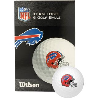 WILSON Buffalo Bills Golf Balls   6 Pack, White