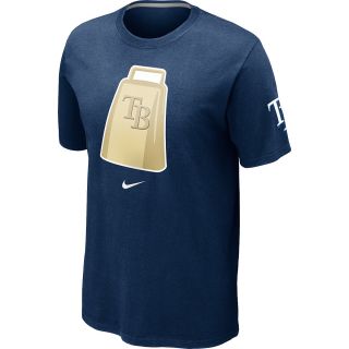 NIKE Mens Tampa Bay Rays Local Short Sleeve T Shirt 12   Size Medium, Navy
