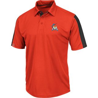 MAJESTIC ATHLETIC Mens Miami Marlins Career Maker Performance Polo   Size Xl,