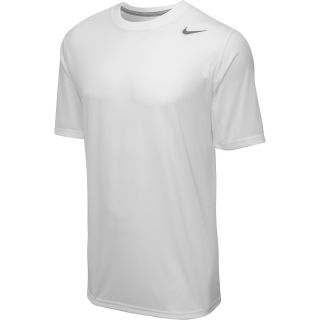 NIKE Mens Dri FIT Touch Short Sleeve T Shirt   Size Small, White/dk Grey