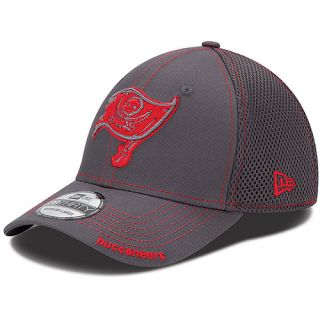 NEW ERA Mens Tampa Bay Buccaneers 39THIRTY Graphite Neo Stretch Fit Cap   Size