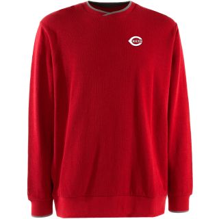 Antigua Mens Cincinnati Reds Executive Long Sleeve Crewneck Sweater   Size