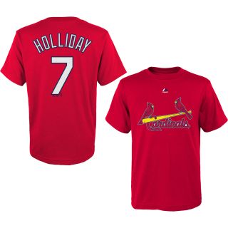 MAJESTIC ATHLETIC Youth St. Louis Cardinals Matt Holliday Name And Number T 
