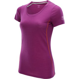 ICEBREAKER Womens Aero Short Sleeve T Shirt   Size XS/Extra Small, Vivid