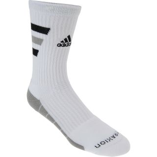 adidas Team Speed Traxion Crew Socks   Size Large, White