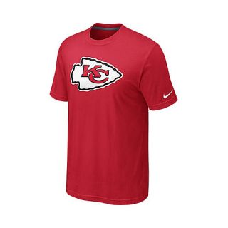 NIKE Mens Kansas City Chiefs Oversized Logo Short Sleeve T Shirt   Size Small,