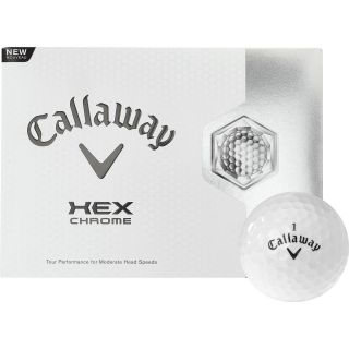 Callaway HEX Chrome Golf Balls   12 Pack, White