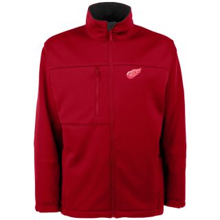 Antigua Mens Detroit Red Wings Traverse Fleece Back Full Zip Jacket   Size
