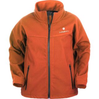 Lucky Bums Kids Soft Shell Jacket   Size Large, Burnt Orange (200RDL)