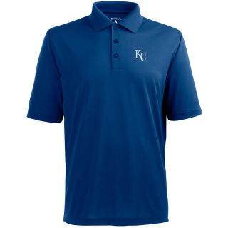 ANTIGUA Mens Kansas City Royals Pique Xtra Lite Polo   Size Xl, Royal
