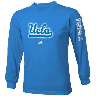 adidas Youth UCLA Bruins Sideline Elude Long Sleeve T Shirt   Size Medium
