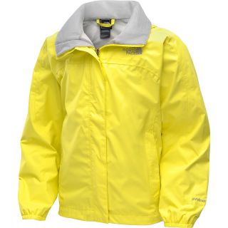 THE NORTH FACE Girls Resolve Rain Jacket   Size Small, Energy Yellow