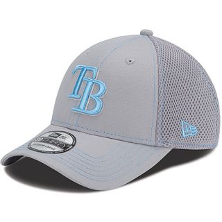 NEW ERA Mens Tampa Bay Rays Gray Neo 39THIRTY Stretch Fit Cap   Size L/xl,
