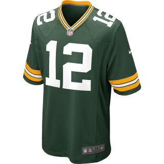 NIKE Mens Green Bay Packers Aaron Rodgers Game Team Color Jersey   Size