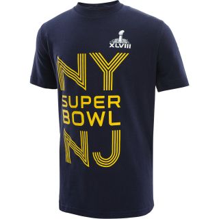 NFL Team Apparel Youth Super Bowl XLVIII NY/NJ Short Sleeve T Shirt   Size