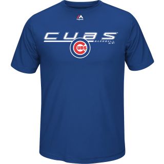 MAJESTIC ATHLETIC Mens Chicago Cubs Aggressive Feel Short Sleeve T Shirt  