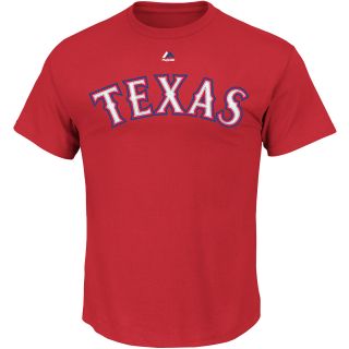 MAJESTIC ATHLETIC Mens Texas Rangers Shin Soo Choo Name And Number T Shirt  