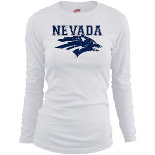 MJ Soffe Girls Nevada Wolf Pack Long Sleeve T Shirt   White   Size Large,