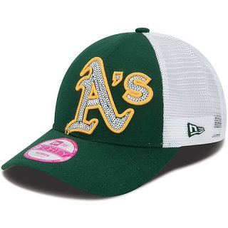 NEW ERA Womens Oakland Athletics Sequin Shimmer 9FORTY Adjustable Cap   Size