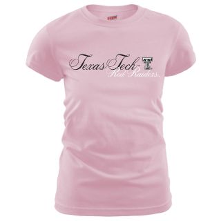 MJ Soffe Womens Texas Tech Red Raiders T Shirt   Soft Pink   Size Medium,