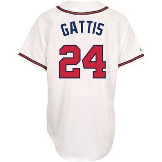 Majestic Athletic Atlanta Braves Evan Gattis Replica Home Jersey   Size Small,