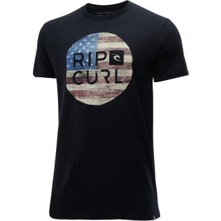RIP CURL Mens Pride Premium Short Sleeve T Shirt   Size Large, Black