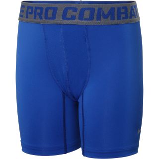 NIKE Boys Pro Combat Core Compression Shorts   Size Xl, Game Royal/grey