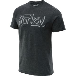HURLEY Mens Original Premium Short Sleeve T Shirt   Size Xl, Heather/black