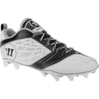 WARRIOR Mens Burn Speed 6.0 Low Lacrosse Cleats   Size 13, White/black