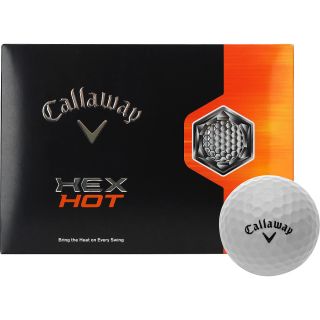 CALLAWAY HEX Hot Golf Balls   12 Pack, White