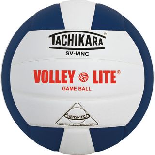 Tachikara SVMN Volley Lite Composite Leather Indoor Volleyballs, Navy (SVMNC.