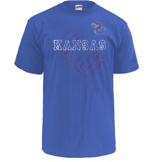 MJ Soffe Mens Kansas Jayhawks T Shirt   Size Large, Jayhawks Royal