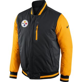 NIKE Mens Pittsburgh Steelers Defender Reversible Jacket   Size Small, Black