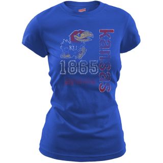 MJ Soffe Womens Kansas Jayhawks T Shirt   Royal   Size XL/Extra Large, Kansas