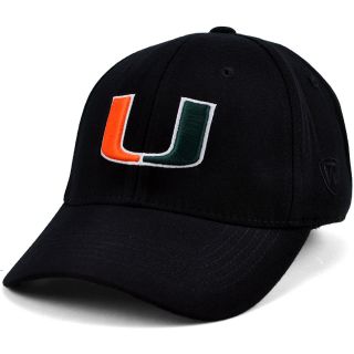 TOP OF THE WORLD Mens Miami Hurricanes Premium Collection One Fit Flex Cap,