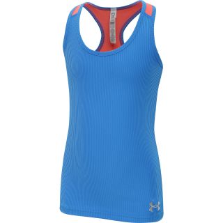 UNDER ARMOUR Girls Victory Tank   Size Xl, Electric Blue/silver