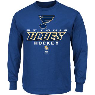MAJESTIC ATHLETIC Mens St Louis Blues Critical Victory Long Sleeve T Shirt  