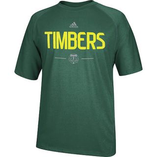 adidas Mens Portland Timbers Authentic ClimaLite Short Sleeve T Shirt   Size
