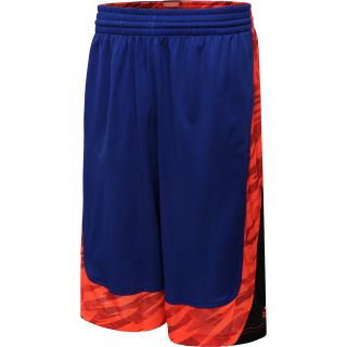 adidas Mens Edge Camo Basketball Shorts   Size Large, Ink/red