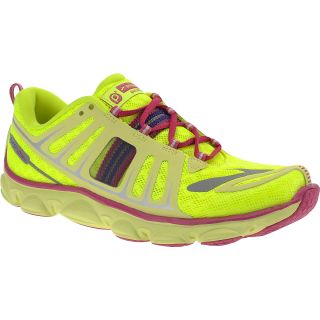 BROOKS Girls PureFlow 2 Running Shoes   Size 7d, Yellow/pink