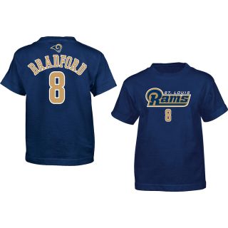 NFL Team Apparel Youth St. Louis Rams Sam Bradford Primary Gear Name and Number