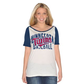 G III Womens Minnesota Twins Dinger Short Sleeve T Shirt   Size Medium