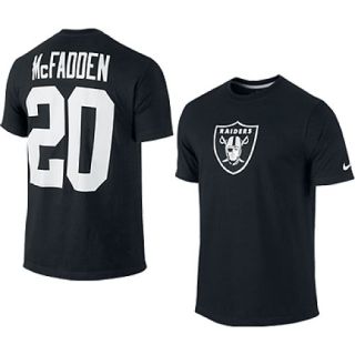 NIKE Mens Oakland Raiders Darren McFadden Name And Numbe T Shirt   Size Small,